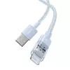 USB kabelis Baseus Gem P10373003311-01 — 2 m, 2,4 A, Lightning uz USB-A, neilona apvalks, zila