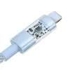 USB kabelis Baseus Gem P10373003311-01 — 2 m, 2,4 A, Lightning uz USB-A, neilona apvalks, zila