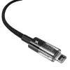 USB uzlādes kabelis Baseus Gem P10373003111-00, 1 m, 2,4 A, neilona apvalks, Lightning, USB-A, melns