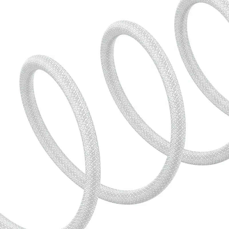 USB uzlādes kabelis Baseus Gem P10373003211-00, 1 m, 2,4 A, Lightning/USB-A, balts, neilona apvalks