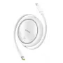 BASEUS Free2pull Paplašināms USB-C uz Ip Lightning Ātrās Uzlādes Kabelis 1 m 20 W Balts