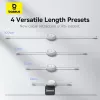 BASEUS Free2pull Paplašināms USB-C uz Ip Lightning Ātrās Uzlādes Kabelis 1 m 20 W Balts