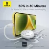 BASEUS Free2pull Paplašināms USB-C uz Ip Lightning Ātrās Uzlādes Kabelis 1 m 20 W Balts