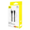 USB-A uz USB-C kabelis Baseus Flash 2 1m 100W melns, USB PD, 480 Mbps, neilons