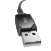 USB-A uz Lightning kabelis Baseus P10355802111-00 — 1 m, 5V/2.4A, USB PD, aramīda šķiedra, melns