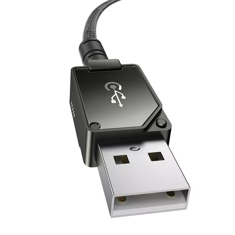 USB-A uz Lightning kabelis Baseus P10355802111-00 — 1 m, 5V/2.4A, USB PD, aramīda šķiedra, melns