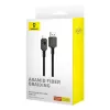 USB-A uz Lightning kabelis Baseus P10355802111-00 — 1 m, 5V/2.4A, USB PD, aramīda šķiedra, melns