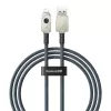 USB A–Lightning kabelis Baseus 1 m 5 V 2,4 A balts, USB PD, 480 Mbit/s