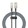 USB A–Lightning kabelis Baseus 1 m 5 V 2,4 A balts, USB PD, 480 Mbit/s