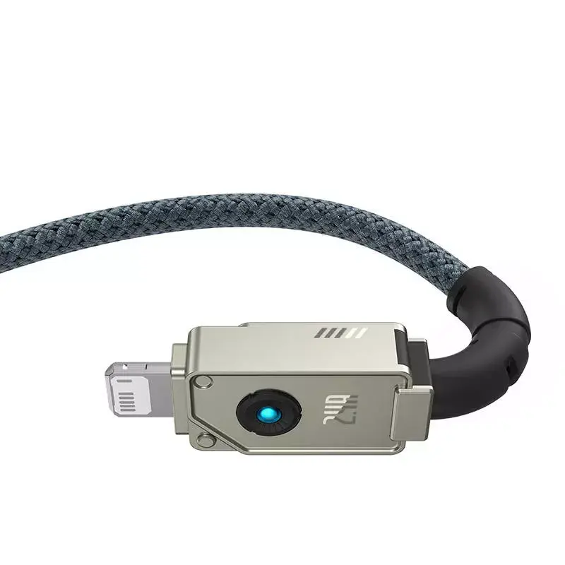USB A–Lightning kabelis Baseus 1 m 5 V 2,4 A balts, USB PD, 480 Mbit/s
