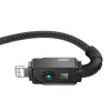USB-C uz Lightning kabelis Baseus Unbreakable 1m 20W — Aramidšķiedra, 480 Mbit/s, melns