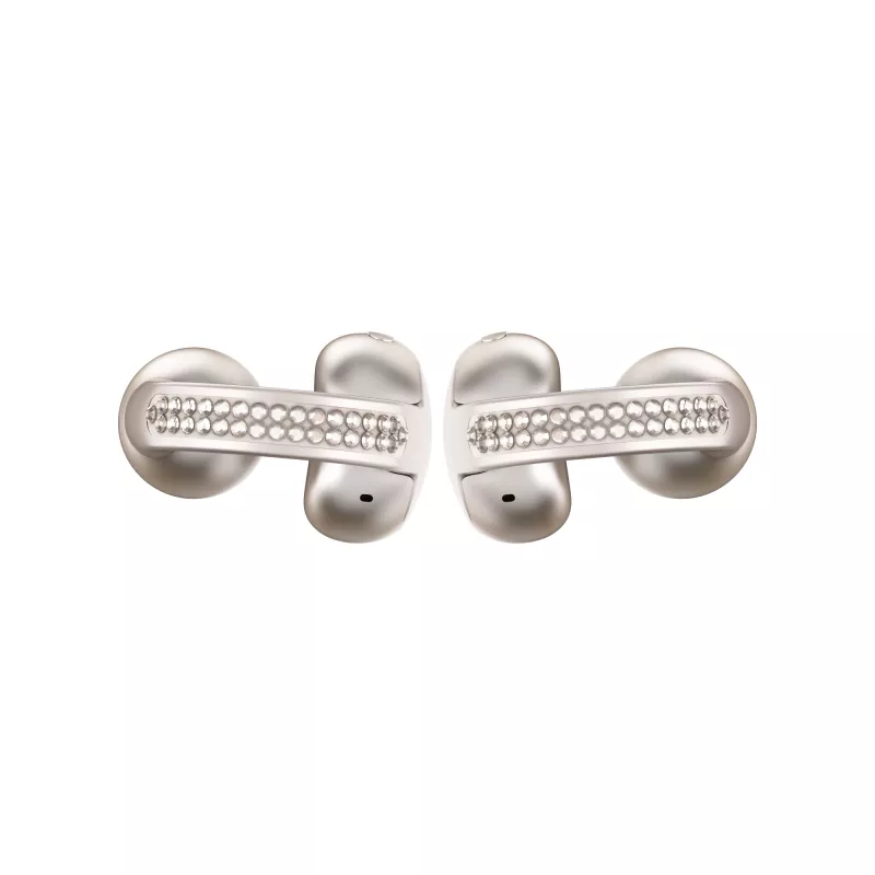 Austiņas Motorola Moto Buds Loop Bluetooth auss skava binaurālās, Dolby Atmos, Bluetooth 5.0, ANC, 8 h atskaņošana, uzlādes futrālis 520 mAh, bēšs