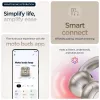 Austiņas Motorola Moto Buds Loop Bluetooth auss skava binaurālās, Dolby Atmos, Bluetooth 5.0, ANC, 8 h atskaņošana, uzlādes futrālis 520 mAh, bēšs