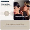 Austiņas Motorola Moto Buds Loop Bluetooth auss skava binaurālās, Dolby Atmos, Bluetooth 5.0, ANC, 8 h atskaņošana, uzlādes futrālis 520 mAh, bēšs