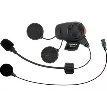 Motocikla Bluetooth domofons Sena SMH5-10 — ķiveres komunikators braucēja-pasažiera savienojumam un tālruņa savienojamībai