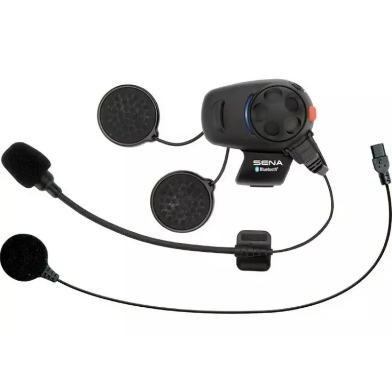 Motocikla Bluetooth domofons Sena SMH5-10 — ķiveres komunikators braucēja-pasažiera savienojumam un tālruņa savienojamībai