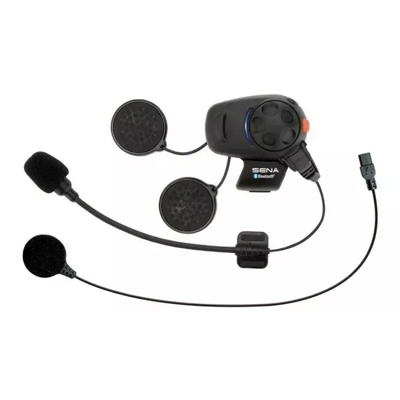 Motocikla Bluetooth domofons Sena SMH5-10 — ķiveres komunikators braucēja-pasažiera savienojumam un tālruņa savienojamībai