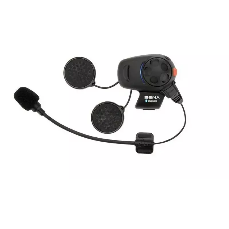 Motocikla Bluetooth domofons Sena SMH5-10 — ķiveres komunikators braucēja-pasažiera savienojumam un tālruņa savienojamībai