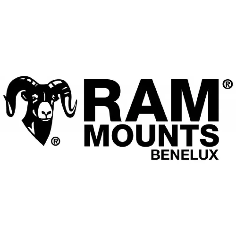 RAM Mounts X-Grip telefona turētājs motocikla stūres skavas stiprinājumam, melns