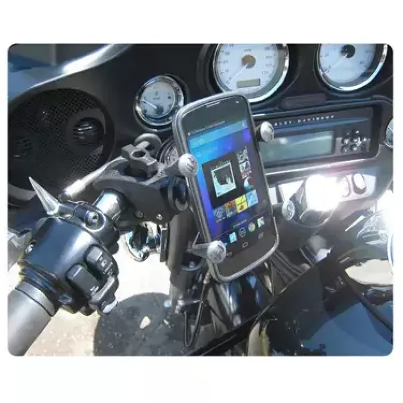 RAM Mounts X-Grip tālruņa stiprinājums ar zema profila Tough-Claw pamatni