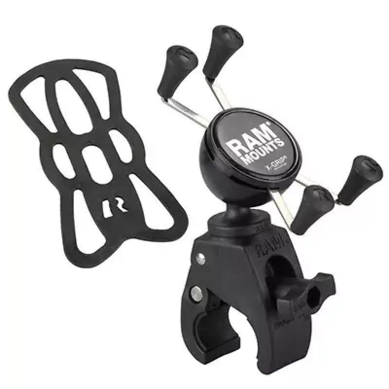 RAM Mounts X-Grip tālruņa stiprinājums ar zema profila Tough-Claw pamatni