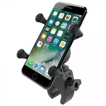 RAM Mounts X-Grip tālruņa stiprinājums ar zema profila Tough-Claw pamatni