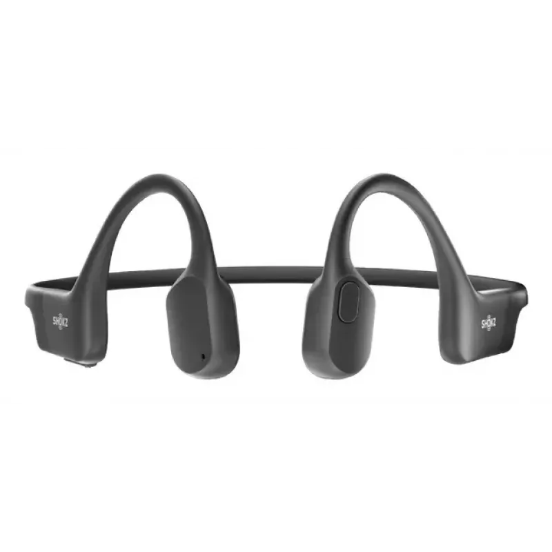 SHOKZ OpenRun austiņas bezvadu, uzliekamas uz kakla, sporta, Bluetooth, melnas