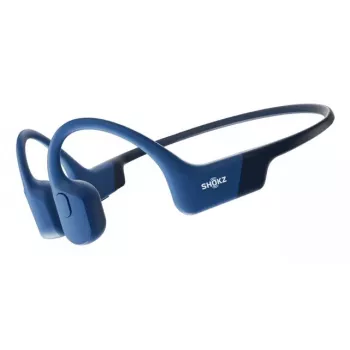 Bezvadu sporta austiņas ar kakla siksnu Shokz OpenRun — kaulu vadītspēja, Bluetooth, 20–20000 Hz, 33 m, zilas