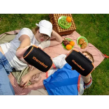 Stereo portatīvais skaļrunis TRACER XtremeBeat TWS — 15 W, IPX6, Bluetooth 5.3, 6 h, AUX/USB, mikrofons