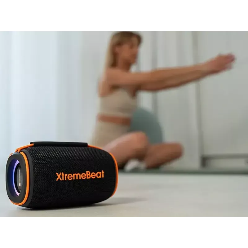 Stereo portatīvais skaļrunis TRACER XtremeBeat TWS — 15 W, IPX6, Bluetooth 5.3, 6 h, AUX/USB, mikrofons