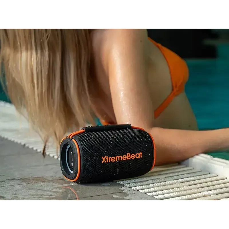 Stereo portatīvais skaļrunis TRACER XtremeBeat TWS — 15 W, IPX6, Bluetooth 5.3, 6 h, AUX/USB, mikrofons