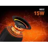 Stereo portatīvais skaļrunis TRACER XtremeBeat TWS — 15 W, IPX6, Bluetooth 5.3, 6 h, AUX/USB, mikrofons