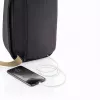 Pretlaupīšanas mugursoma XDDESIGN Bobby Sling — Melna, ūdensnecaurlaidīga, RFID kabatas, planšetdatora nodalījums, 4 L, 530 g