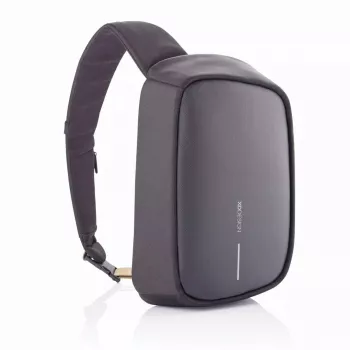 Pretlaupīšanas mugursoma XDDESIGN Bobby Sling — Melna, ūdensnecaurlaidīga, RFID kabatas, planšetdatora nodalījums, 4 L, 530 g