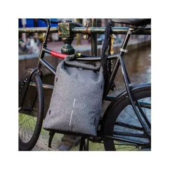 Casual mugursoma XDDESIGN Urban pelēka Fabric — 27 l, ūdensnecaurlaidīga, nodalījums 15,6 collu klēpjdatoram, TSA slēdzene