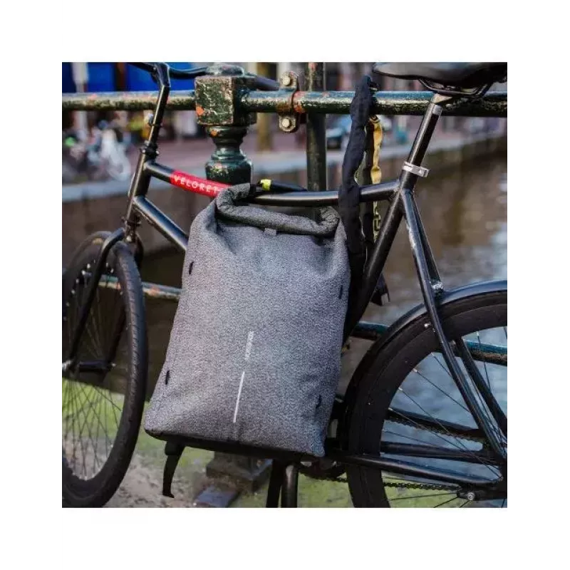 Casual mugursoma XDDESIGN Urban pelēka Fabric — 27 l, ūdensnecaurlaidīga, nodalījums 15,6 collu klēpjdatoram, TSA slēdzene