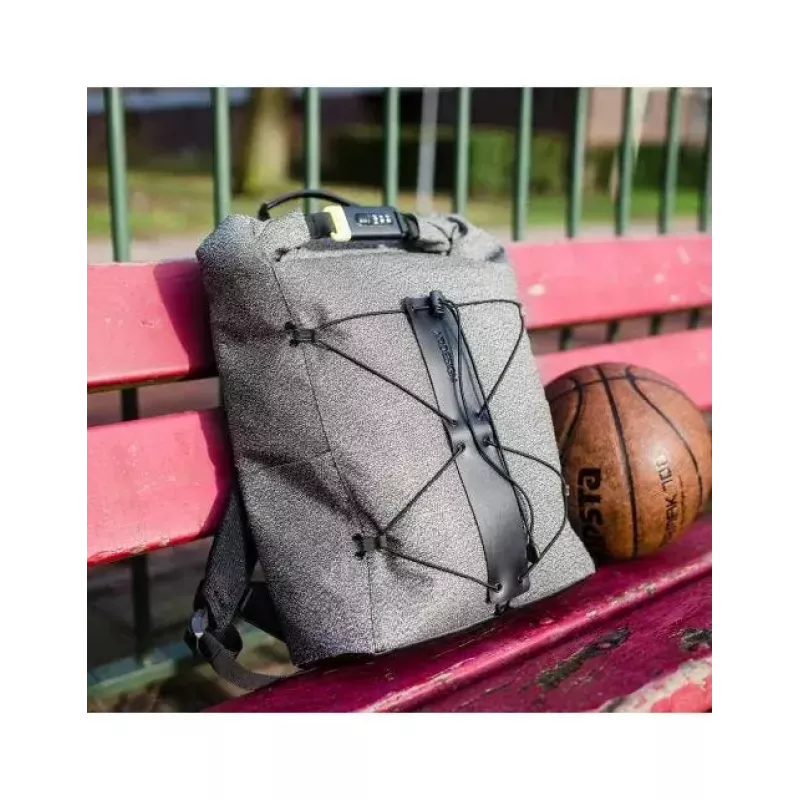 Casual mugursoma XDDESIGN Urban pelēka Fabric — 27 l, ūdensnecaurlaidīga, nodalījums 15,6 collu klēpjdatoram, TSA slēdzene