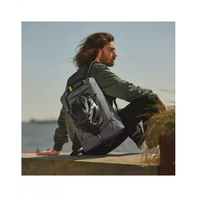 Casual mugursoma XDDESIGN Urban pelēka Fabric — 27 l, ūdensnecaurlaidīga, nodalījums 15,6 collu klēpjdatoram, TSA slēdzene
