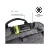 Casual mugursoma XDDESIGN Urban pelēka Fabric — 27 l, ūdensnecaurlaidīga, nodalījums 15,6 collu klēpjdatoram, TSA slēdzene