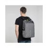 Casual mugursoma XDDESIGN Urban pelēka Fabric — 27 l, ūdensnecaurlaidīga, nodalījums 15,6 collu klēpjdatoram, TSA slēdzene