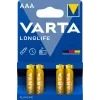 VARTA Baterija Longlife Micro AAA LR03 1x4