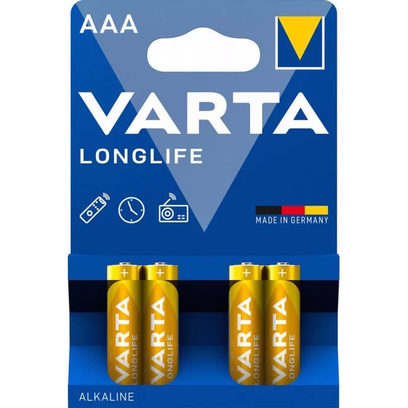 VARTA Baterija Longlife Micro AAA LR03 1x4