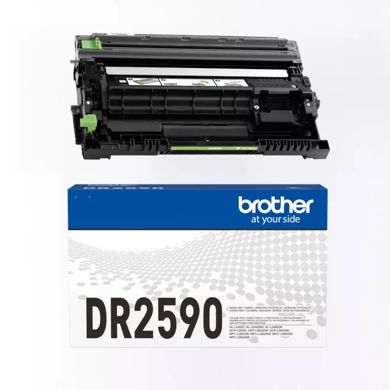 Oriģinālā melnā Brother DR-2590 tvertne lāzerprinteriem, 15 000 lappušu, 1 gab.