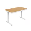Tuckano elektriski regulējams galds ET119W-C balts/ozols
