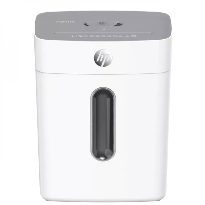 HP OneShred 8CC papīra smalcinātājs Daļiņu griešana 68 dB 22 cm Balts