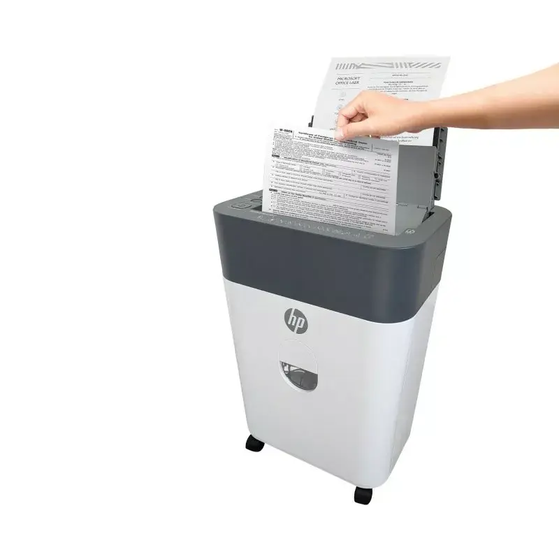 HP OneShred Auto 100CC papīra smalcinātājs Šķērssmalcināšana 68 dB 22 cm Balta