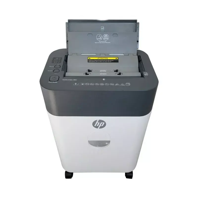 HP OneShred Auto 100CC papīra smalcinātājs Šķērssmalcināšana 68 dB 22 cm Balta