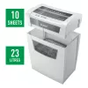 Leitz IQ Home Office dokumentu smalcinātājs P4, daļiņveida smalcināšana, 22 cm, 4 x 28 mm, 23 L, 225 loksnes, 58 dB