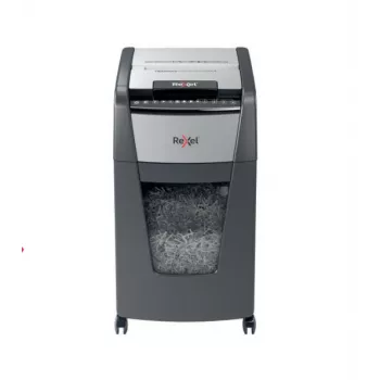 Rexel Optimum Auto+ 300X papīra smalcinātājs, mikrogriezuma smalcināšana, melns, pelēks