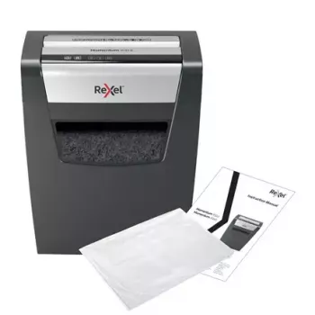 Papīra smalcinātājs REXEL Momentum X312 — daļiņu griešana P-3, 12 lapu ietilpība, 23 l tvertne, 5 x 42 mm